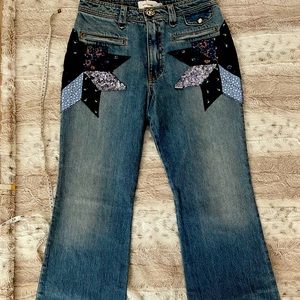 Coach Denim Jeans Quilted Patchwork NWT